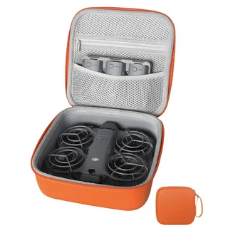 Lokyoyo Neo 2 Tragetasche, kleine Aufbewahrungstasche kompatibel mit DJI Neo 2 Drohne, tragbare Mini-kompakte Schutzhülle für Neo 2 Drohnenzubehör, Orange, Tragbare, robuste Tragetasche