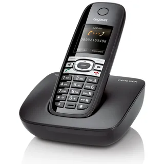 Gigaset CX610 ISDN Dect-Schnurlostelefon, Babyphonefunktion, schwarz