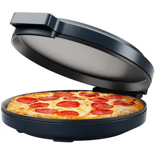 Chefman Everything Maker & Pizzaofen – Pizzaofen elektrisch für die Arbeitsplatte mit 30 cm großen Antihaft-Kochplatten, zum Zubereiten von Pizza, Quesadillas, Omelettes und mehr, mit Kontrollleuchten