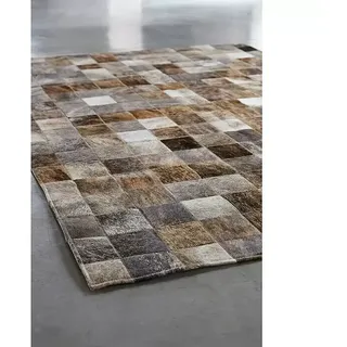 Esbeco Kuhfell Patchwork  (Hellbraun, 100 % Echtfell, 180 x 120 cm)