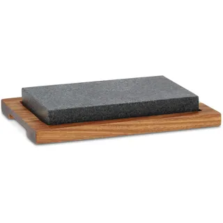 Kela Country 2-teilig 24x16cm aus Granit/Akazie, Holz, braun/grau, 24 x 16 x 4 cm, 2-Einheiten
