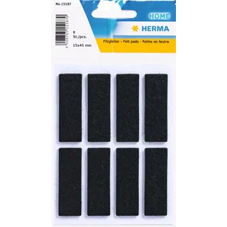 Herma 15187 Schwarz Rechteck 15 mm, 45 mm, 6 Stück(e)