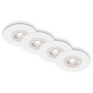 Briloner Brilo LED-Einbauleuchte Kulana 4 Stk. Weiß matt 4,9 W