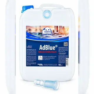 ROBBYROB AdBlue® 10L inkl. Einfüllschlauch | AUS 32 nach ISO 22241 | für Diesel mit SCR-System | Made in Germany, 1 Kanister
