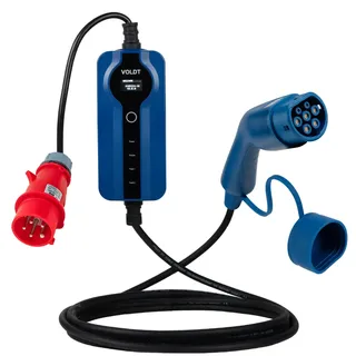 Voldt® CEE Ladekabel Typ 2 | 3 phasig | 8A - 16A | 11kW  + APP | 5 Meter