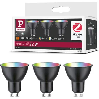 Paulmann LED Reflektor 29153 4,8 W GU10 warmweiß 3 St.