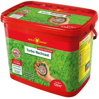 WOLF-Garten Turbo-Nachsaat-Rasen LR120 P525 2,4kg für 120m2