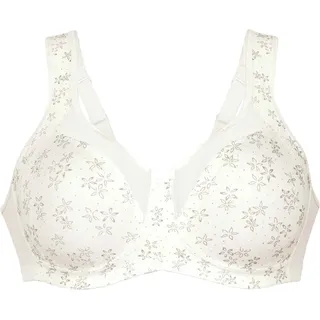 | Clara Art Komfort-BH, bügellos, floral, für Damen, 612 Crystal) 90B