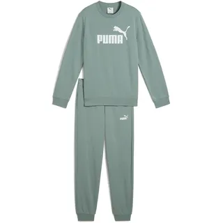 Puma Jungen No.1 Logo Crew Sweat Suit B Gestrickte Anzüge, Green Moon, 140 EU