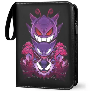 Sammelalbum für Pokemon Karten, 50 Seiten 400 Taschen Sammelkarten Album, Tragbar Wasserdicht PU Karten Halter Heft Ordner Buch, Sammelkartenalben für Sammler gg4