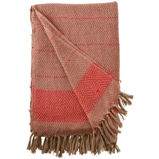 Au Maison Wohndecke 130 x 180 cm Rot/Gold