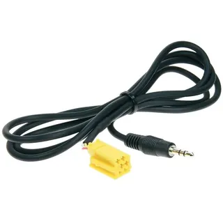 ACV Electronic Klinkenstecker 3.5mm Stereo auf Mini-ISO (gelb) 1.25m