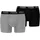 Boxershorts Schwarz Grau L