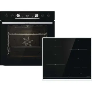 Gorenje Black Set 5 Induktion, Einbauherdset (Induktionskochfeld, A, 77 l)