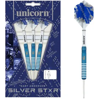 Unicorn Information System Unicorn Silver Star Blue Gary Anderson Steel Darts 1 Satz 27 g