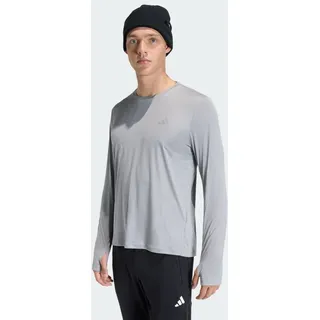 adidas adi365 Running Essentials Langarm-Top - Medium Grey Heather - 2XL