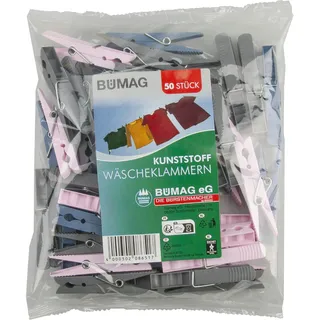 BÜMAG Wäscheklammern 8651 Kunststoff 50 Stück