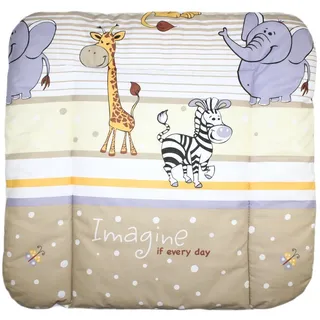 Baby Auflage Wickelauflage - SAFARI BEIGE - 70x50 cm 70x70 cm 70x85 cm Wickeltischauflage 70x85 cm