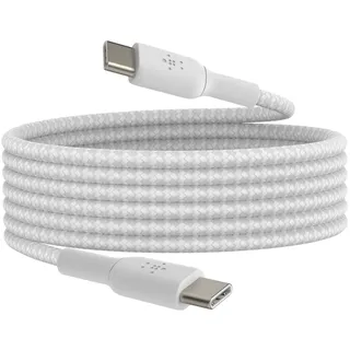 Belkin BOOST CHARGE geflocht.Kab USB-C/USB-C 2m weiß CAB004bt2MWH