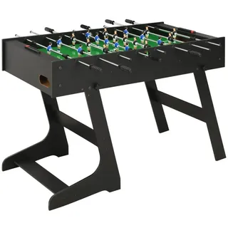 vidaXL Klappbarer Kickertisch 121 x 61 x 80 cm Schwarz