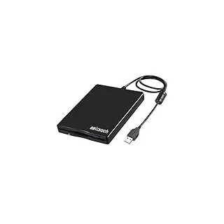 Aelrsoch Externes USB-Diskettenlaufwerk, 3.5 Zoll, 1.44 MB/2 HD, Kompatibel Mit Windows 2000/7/8/10