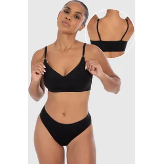 SMILODOX Damen Bralette Nysa, Schwarz