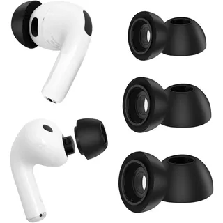 Ersatz-Ohrstöpsel für AirPods Pro 3, weiche Memory-Schaumstoff-Ohrstöpsel für AirPods Pro der 3 2025. Generation, kein Silikondruck, rutschfestes Design, passend für Ladecase, 3 Paar (S/M/L, schwarz)