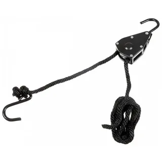 Max Fuchs Spannseil mit Ratschensicherung schwarz 9 mm 2 m