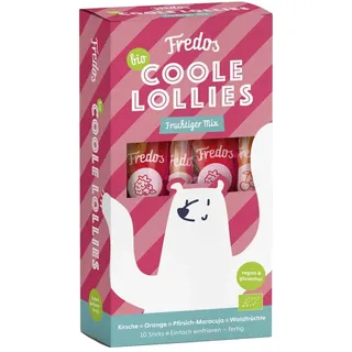 Fredos Fredo’s Coole Lollies Fruchtiger Mix bio (10St)