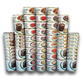 Lunchtime - Monatspaket Notvorrat mit Fleisch – Lebensmittel Fertiggerichte 1 St