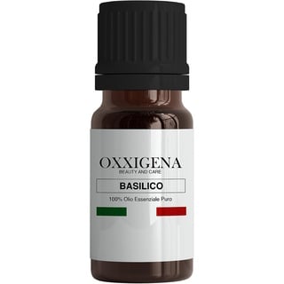 Oxxigena - Ätherisches Öl Basilikum - 50 ml - Made in Italy - 100% rein, natürlich, vegan, GMO-frei - Ideal für Aromatherapie, Massage-Mischungen