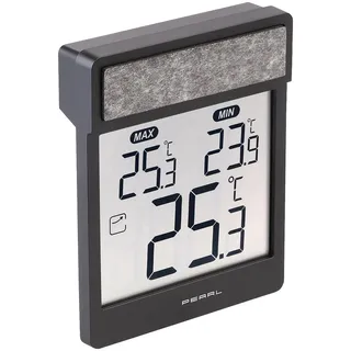 Pearl Digitales Außen-Fensterthermometer mit Höchst- und Tiefstwerte-Anzeige
