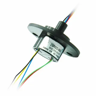 ZSR022-06A 22mm Außendurchmesser 6 Kanäle 2A pro Kanal Schleifring Leitfähiger Ring Mehrkanal 360 Grad drehbar Leitfähiger Schleifring