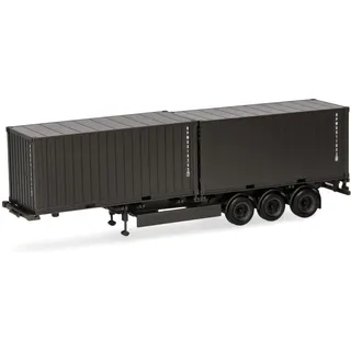 HERPA 747240 - Containerauflieger 3achs mit 2 x 20ft. Container Bundeswehr 1:87
