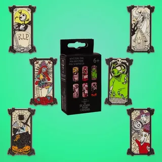 Funko Loungefly Disney - Jack Skellington - The Nightmare Before Christmas - Portrait Style Mystery Enamel Pins - 1 Of 6 To Collect - Styles Vary - TNBC - Blind Box - Niedliche Brosche Zum Sammeln