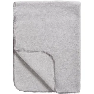 Meyco Babydecke - gewebte Kuscheldecke - 100 % Bio Baumwolle - Oeko Tex zertifiziert - kuschelig weich - Sommer & Winter - Made in Germany - 100x150cm Grau Melange