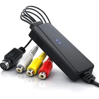 CSL - USB High Speed Videograbber - Audio Video Konverter - PAL NTSC - Filme und Videos digitalisieren - Grabber - Umwandler - Software PotPlayer - VHS - Videoadapter zur Bearbeitung-Nachbearbeitung