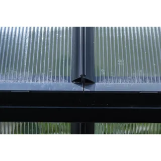 Juliana Halls Montageleisten-Set für Stegdoppelplatten Icon 6 mit 2,5 m2 Schwarz