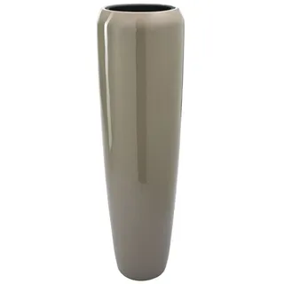 Flingora Bodenvase Cleo, mit Einsatz - Fiberglas - Indoor & Outdoor - Taupe - Höhe 117 cm beige Ø 34 cm x 117 cm