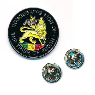 The Lion of Judah Löwe Judas Metall Button Badge Pin Anstecker 0077