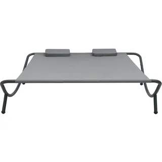 vidaXL Doppelliege 200 x 173 x 45 cm anthrazit