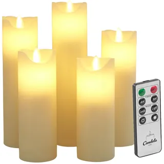 candela lights by lc home LED Kerzen 5 St. creme