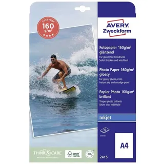 Avery Zweckform Fotopapier DIN A4, 160 g/m2 50 Blatt