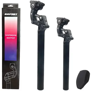 SAFORTBikes Federsattelstütze für E-Bike und schwere Fahrer, 27,2/28,6/30,0/30,4/30,8/30,9/31,6/31,8/33,9/34,9 (27,2 x 365 mm)