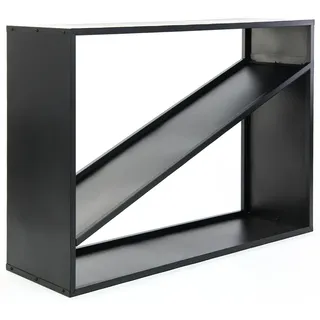 Westmann Kaminholzregal Metall 115 x 35 x 80 cm Schwarz