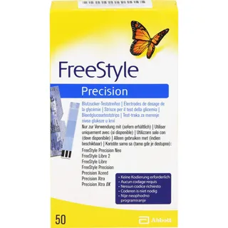 Diaprax FreeStyle Precision Blutzucker Teststreifen 50 St.