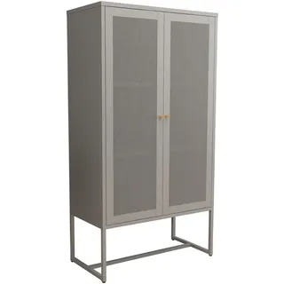 [en.casa] Sund Aktenschrank 150 x 80 x 40 cm Grau