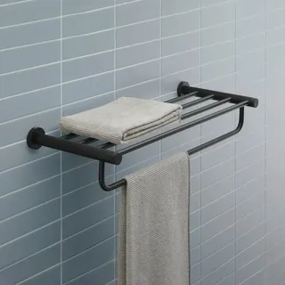 Duravit D-Code Handtuchablage Wandhängend Schwarz Matt 0099254600