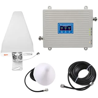 Fozriybefy 2G 3G 4G 5G Signalverstärker Tri-Band-Verstärker 900 1800 2100 MHz GSM WCDMA LTE Universal-Signalverstärker Repeater EU Stecker