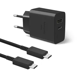 45W USB C Ladegerät 2 Port für Samsung Schnellladegerät 2.0 für Samsung Galaxy S25 Ultra,S25+,S25,S24 Ultra,S24+,S24,S23,S22,A56,A36,A15,A55,Tab S10/S9,Gcstnn PPS PD3.0 mit 2M 5A Type-C Ladekabel